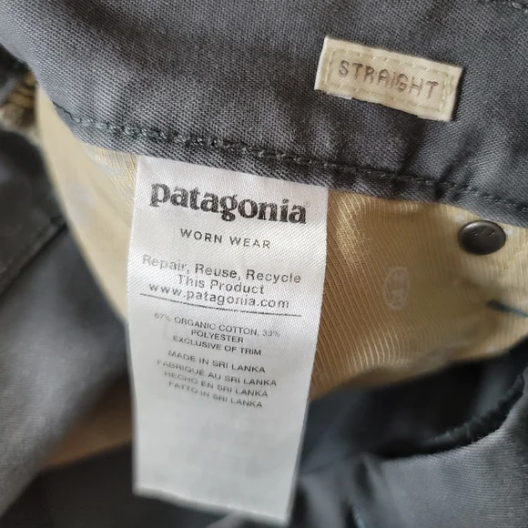 Patagonia Iron Clad Performance Twill Jeans Reg Straight Forge Grey Men's 34x32 - Picture 10 of 14